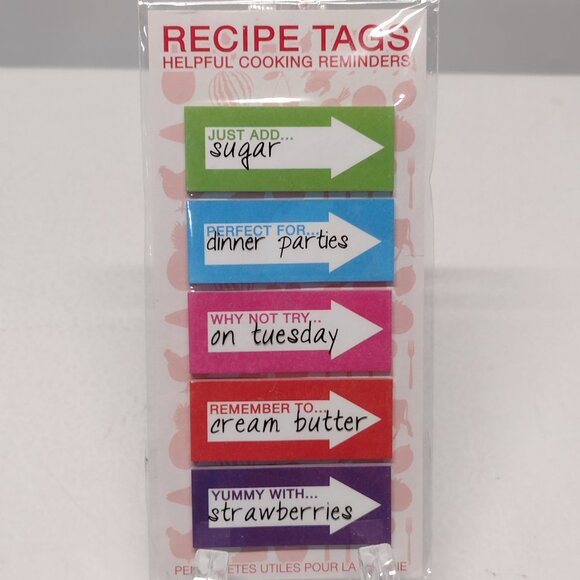 NWT! Spice Jar Labels, Recipe Cards & Recipe Flags - Picture 8 of 8